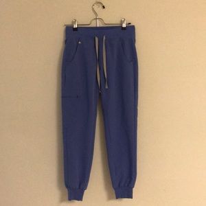 Figs Zamora Jogger Scrub Pant XXS Petite Ceil Blue